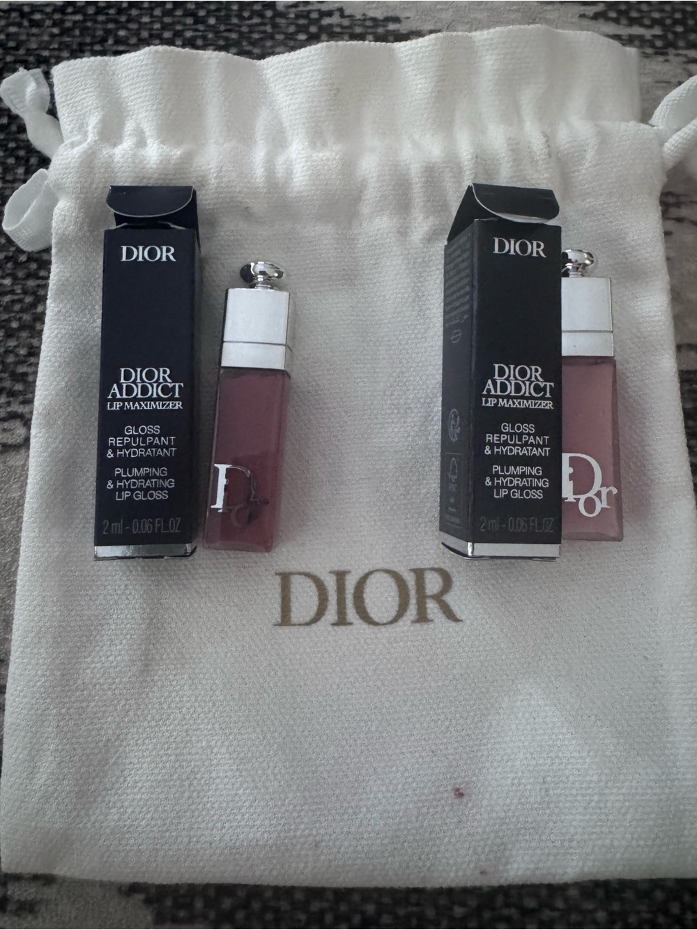 Mini Dior Addict Lip Maximizer Plumping Lip Gloss bundle